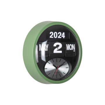 Nástenné hodiny Round Flip Karlsson KA6030GR, 33cm